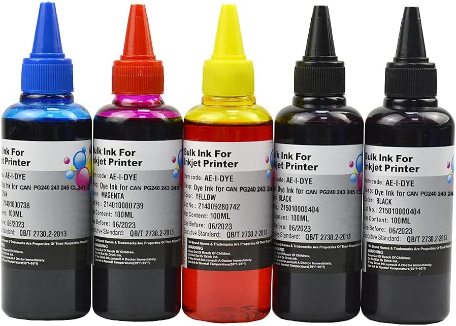 Compatible Ink Cartridge Replacement 5 Pack Black Cyan Magenta Yellow F103533