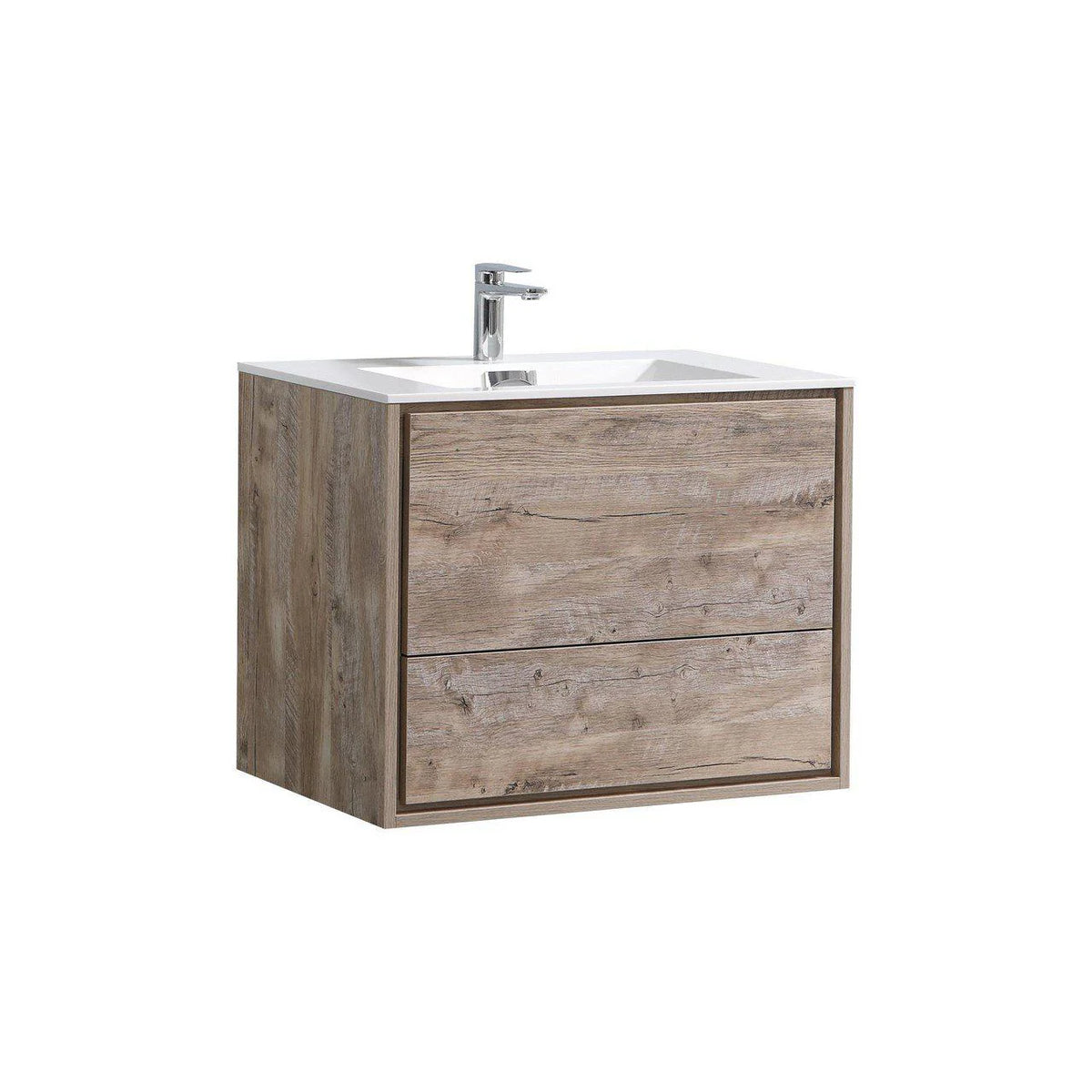 30 in. Wall Mount Nature Wood Bathroom Vanity E87620
