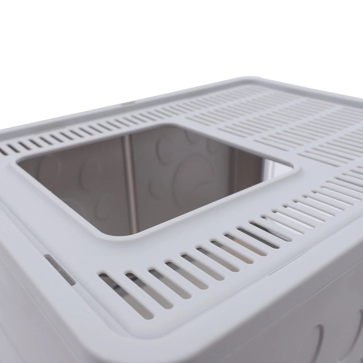 16.14" Foldable Enclosed Cat Litter Box with Lid C8113