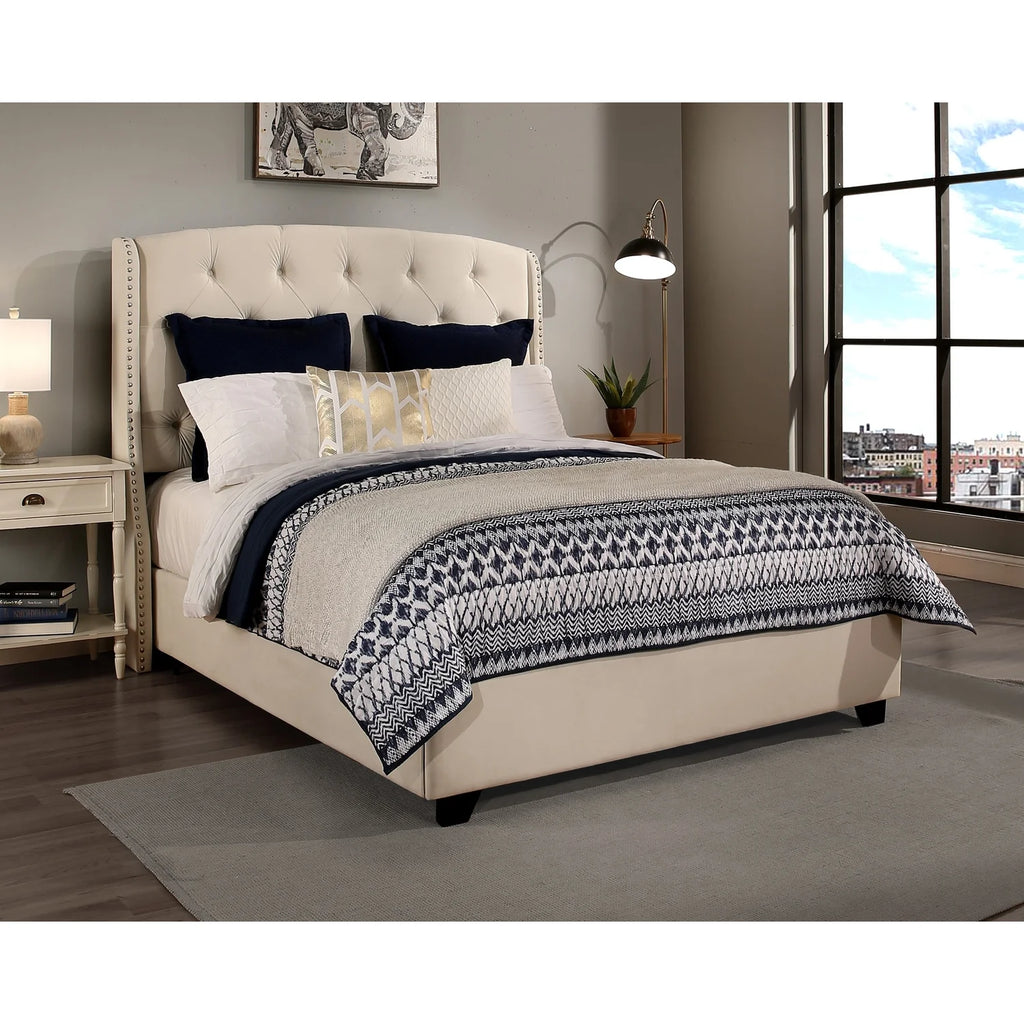 Upholstered King Bed with Nailhead Trim B591518