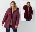 Reversible Faux Fur and Water Resistant Jacket, X-Small, Deep Burgundy C439388