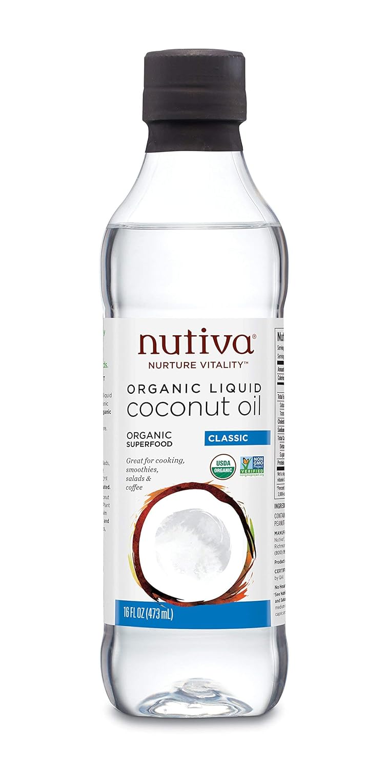 Organic Liquid Coconut Oil, 16-ounce D641