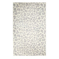Grey and Cream Leopard 5 x 7 Rug J39936
