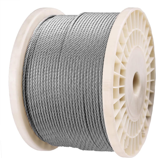1/8 316 Stainless Steel Wire Rope Aircraft Cable 500 Feet 7x7 X138595