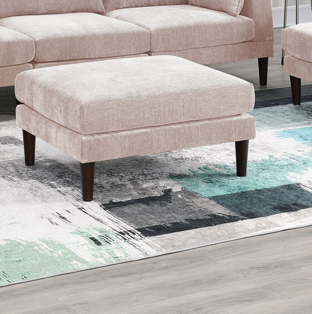 5pc Modular Sofa Set with Armless Chair Corner Wedge Ottoman J4902