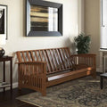 Natural Oak Wood Convertible Sofa Bed Z682