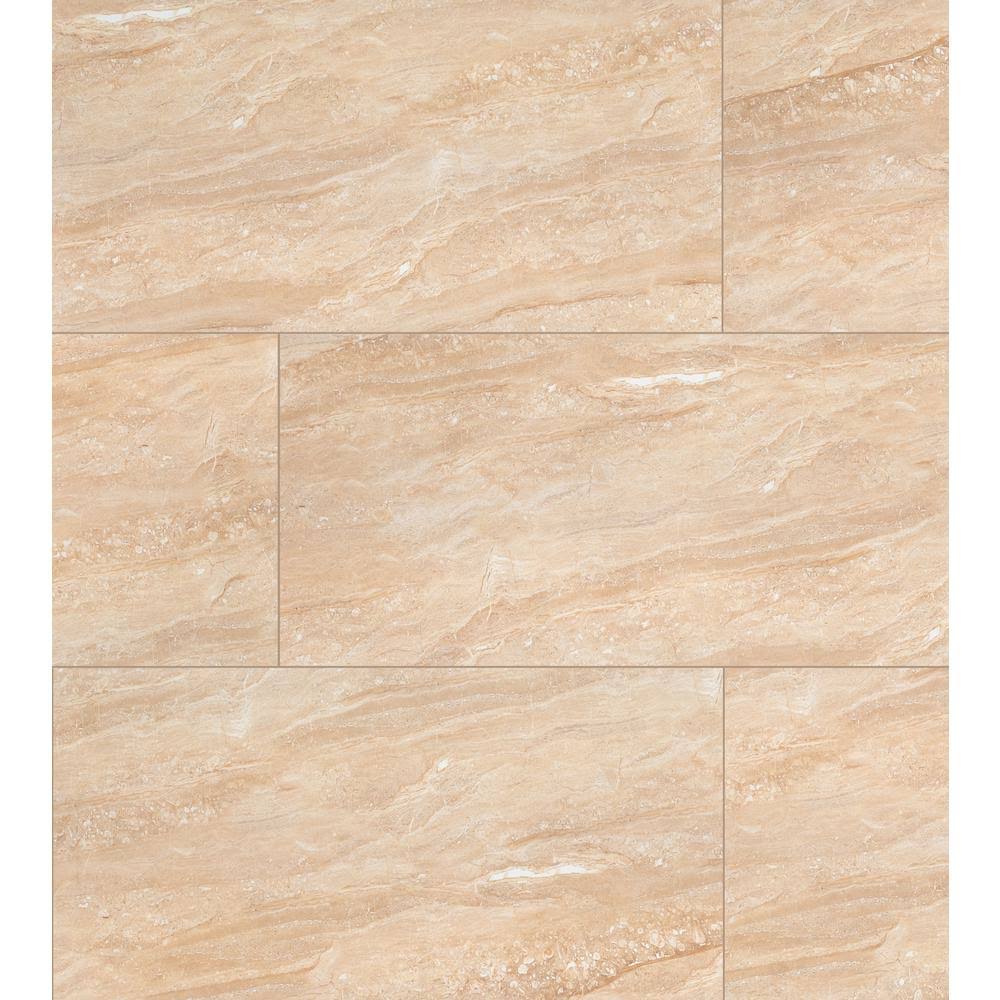 Beige Polished Porcelain Floor and Wall Tile (16 Sq. ft./case) G663