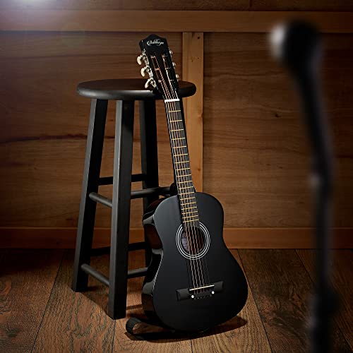 38-inch Beginner Acoustic Guitar Package Black H863