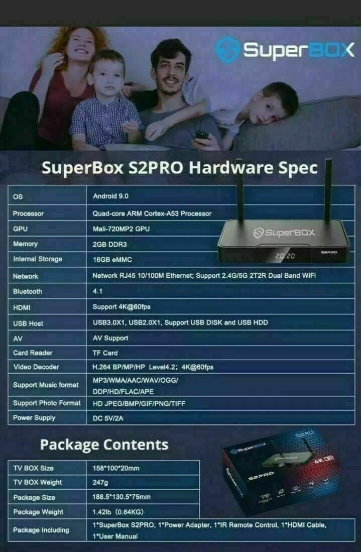 2022 SuperBox S2 Pro 8K HDMI Cable Backlit Mini Keyboard O123673