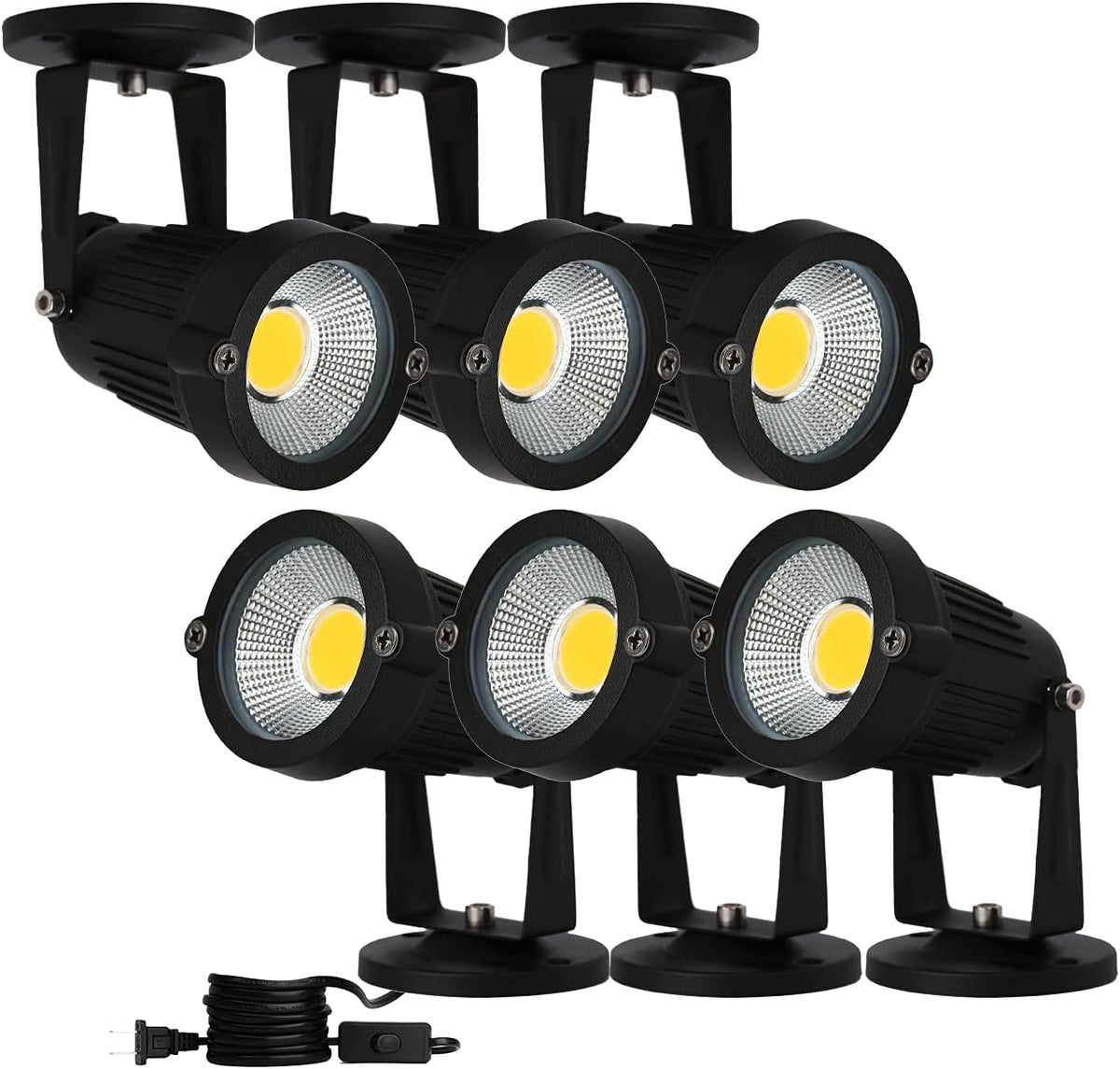 6 Pack 5W LED Spotlight Warm White Q177