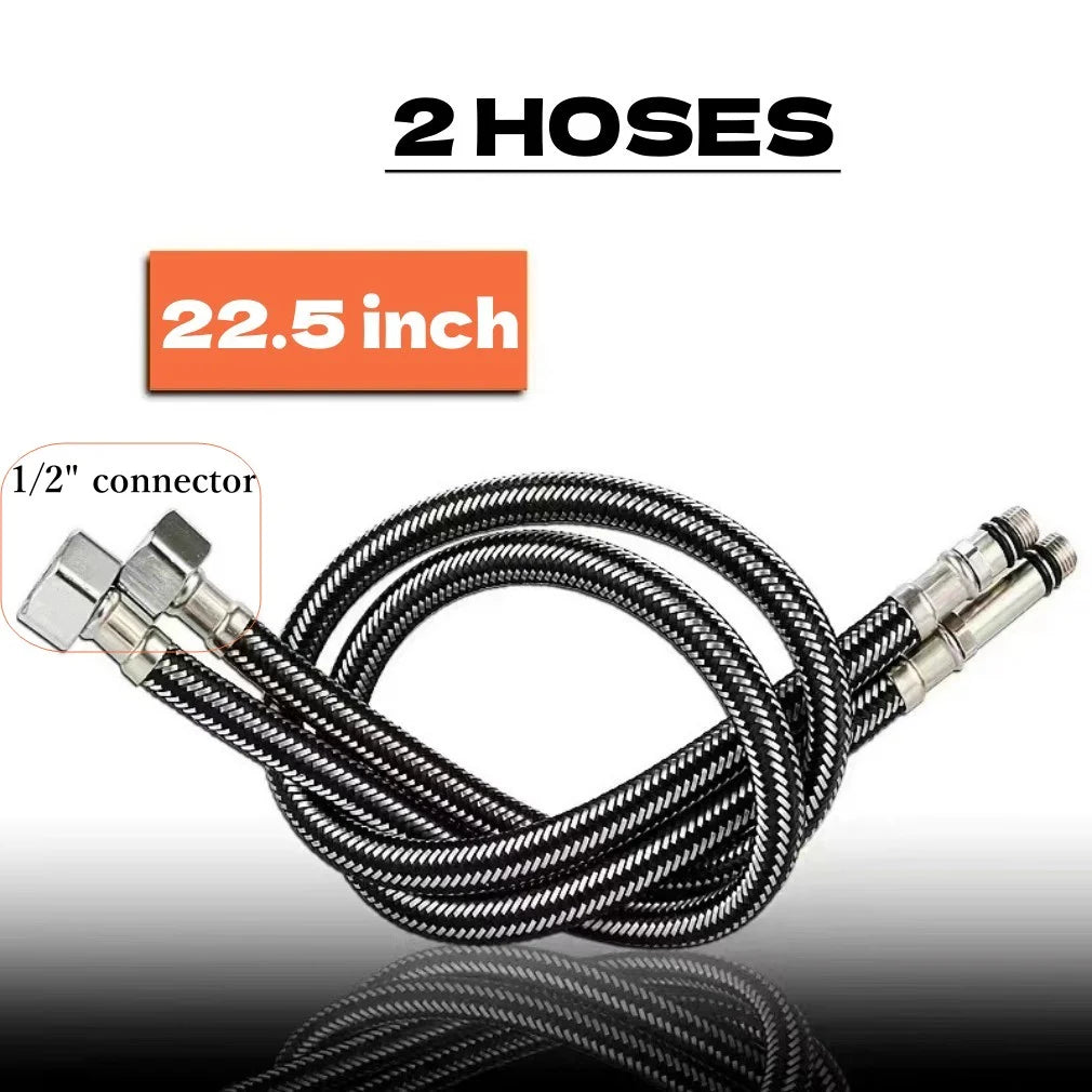 2Pack Single Handle Black Bathroom Sink Faucet Z869023
