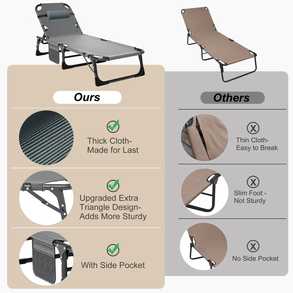 Camping Cot with Mattress and Pillow A262