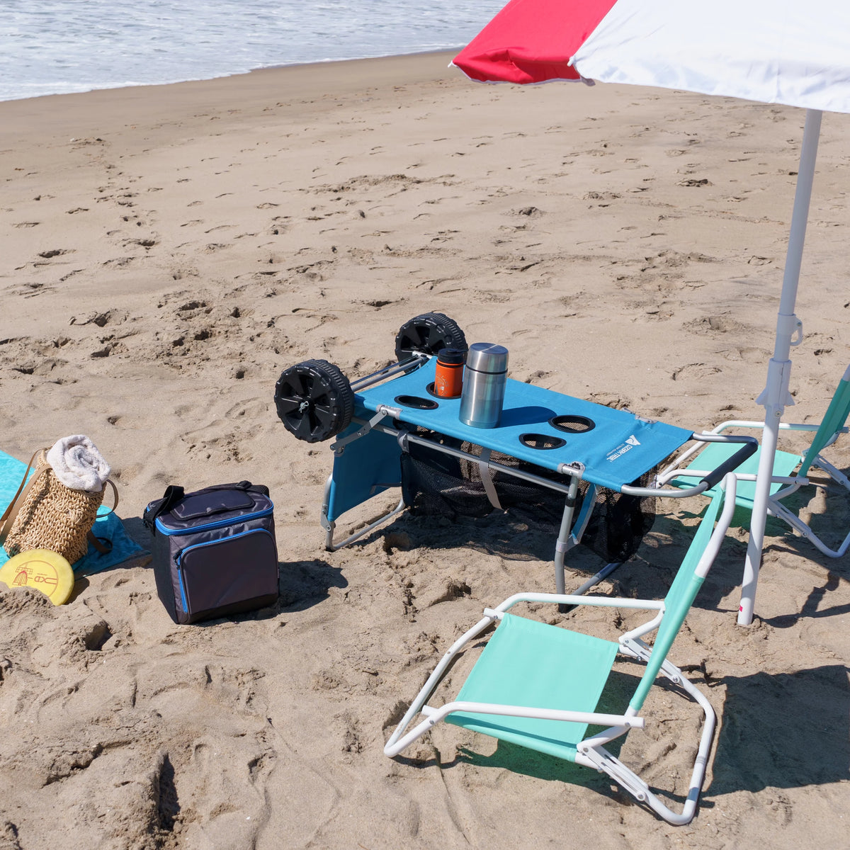 Blue Convertible Beach Cart B277
