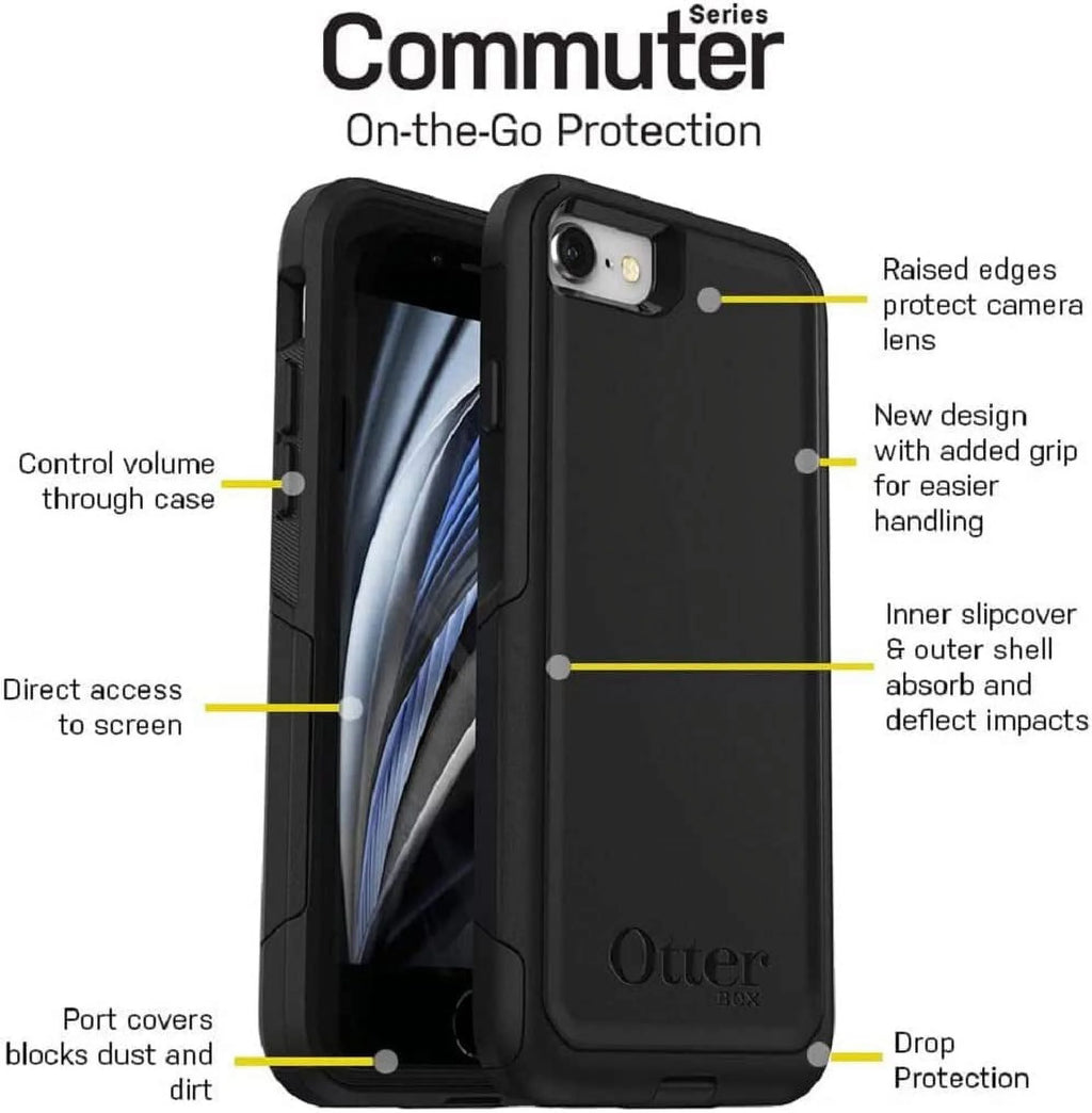Black Case for iPhone SE 3rd Gen, SE 2nd, iPhone 8, iPhone 7 B9898