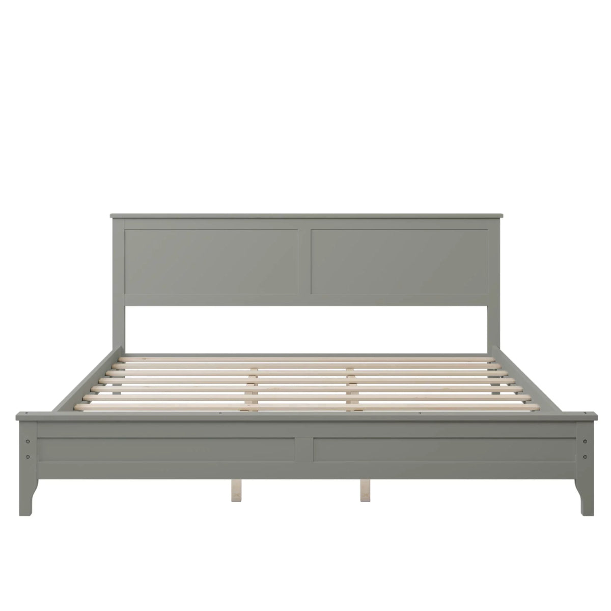 Solid Wood King Platform Bed C7738