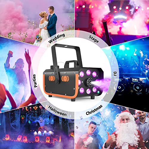 500W Fog Machine with 2 Remotes and 8 LED Lights P702348