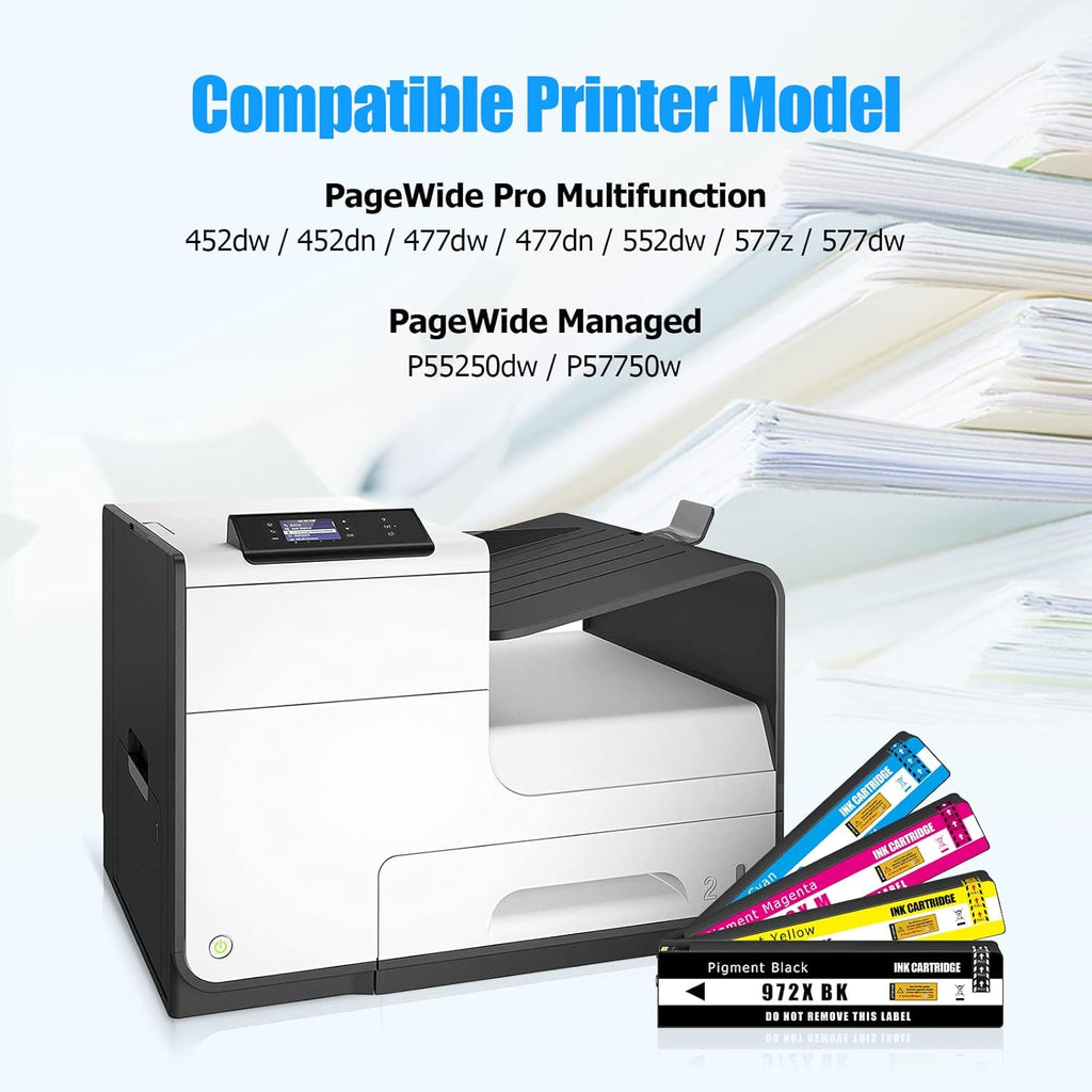 Compatible Ink Cartridge Replacement 5 Pack Black Cyan Magenta Yellow F103533