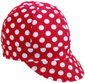 Red/ White Dot Cotton Welder Cap, Length 5 O798085