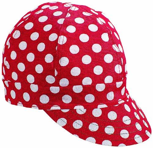 Red/ White Dot Cotton Welder Cap, Length 5 O798085
