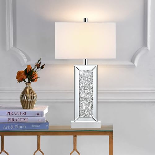 White Fabric Shade Table Lamp Set of 2 C563
