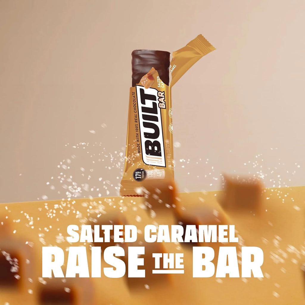 Salted Caramel Protein Bar, Gluten Free, 12 Count T89321