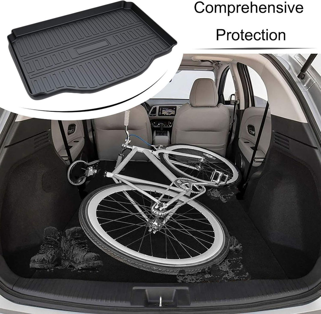 Cargo Liner Trunk Mat Cargo Tray Black Pack of 2 D511