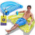 Inflatable Pool Float Chair with Cup Holders & Handles R3820