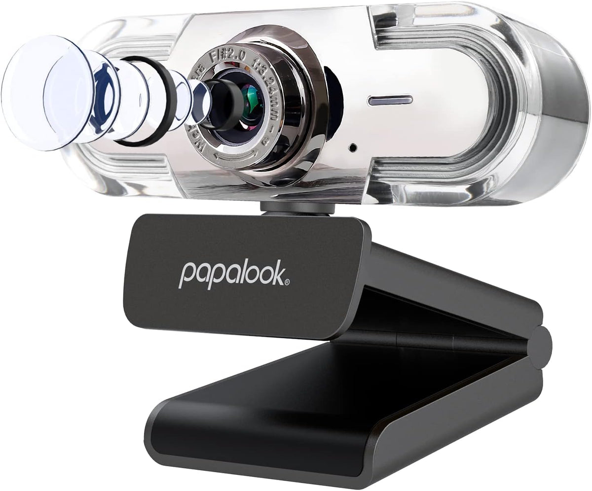 1080P Webcam with Microphone, Full HD Streaming Web Camera, 90° View Computer Camera, Manual Focus USB Camera S19011