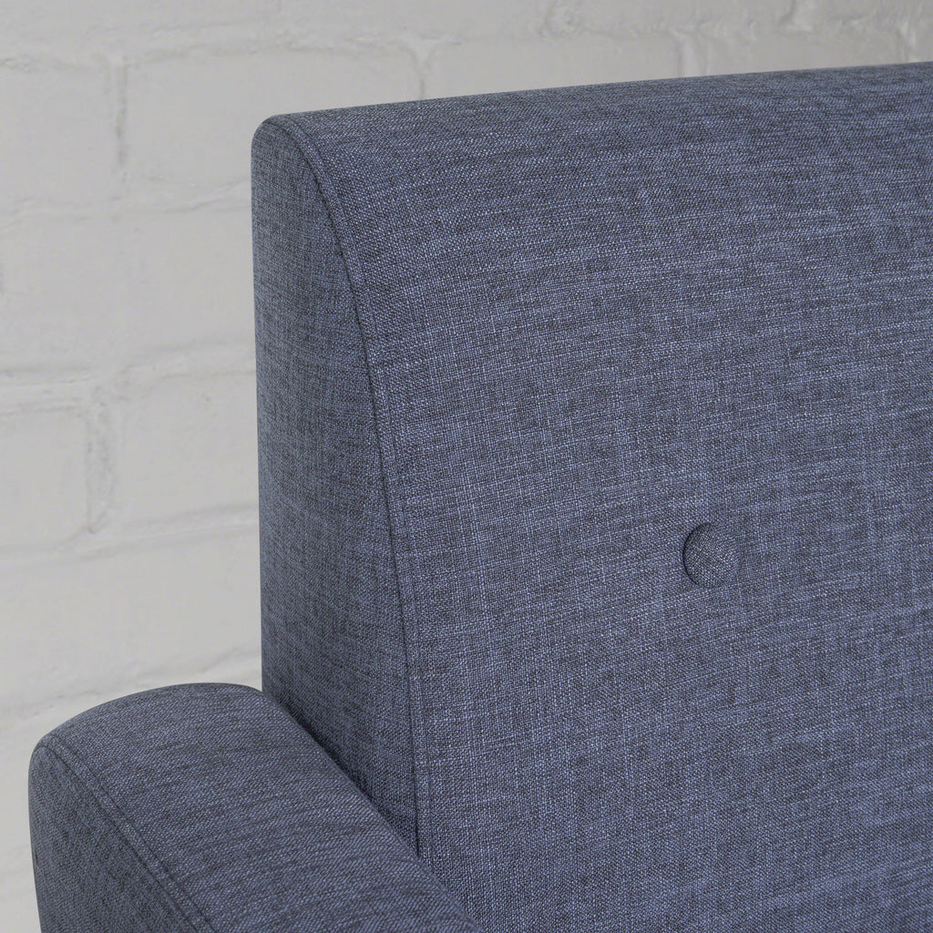 Dark Blue Upholstered Fabric 3 Seater Sofa K76794