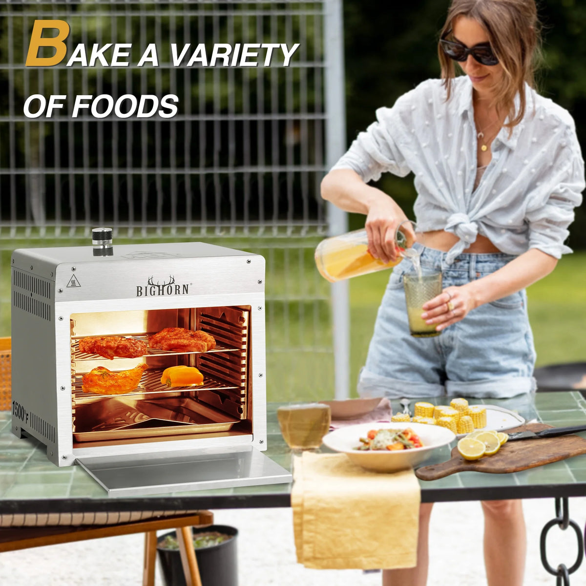 Portable Stainless Steel Propane Gas Grill W382311