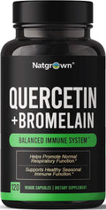 Quercetin with Bromelain Supplement Complex 120 Capsules O9880