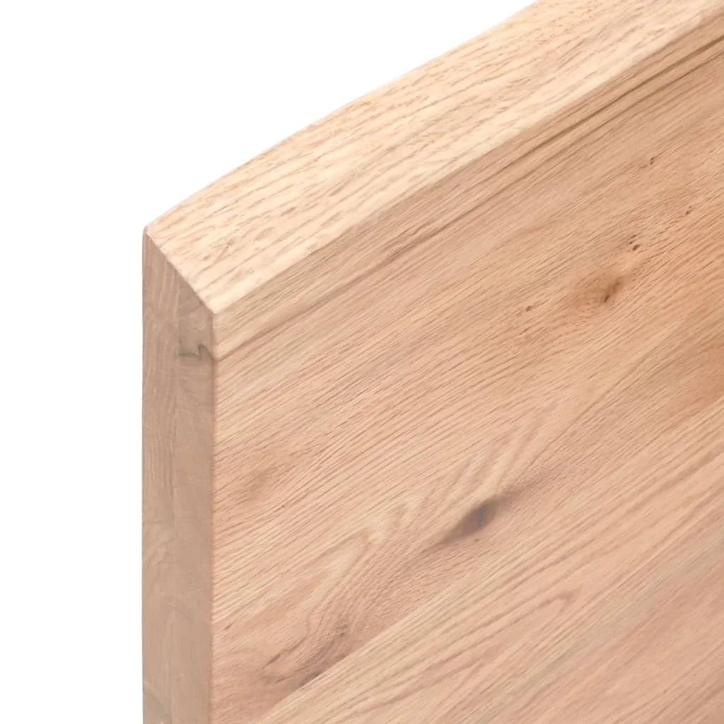 Light Brown Solid Oak Wood Wall Shelf 31.5x15.7x1.6 Q656025