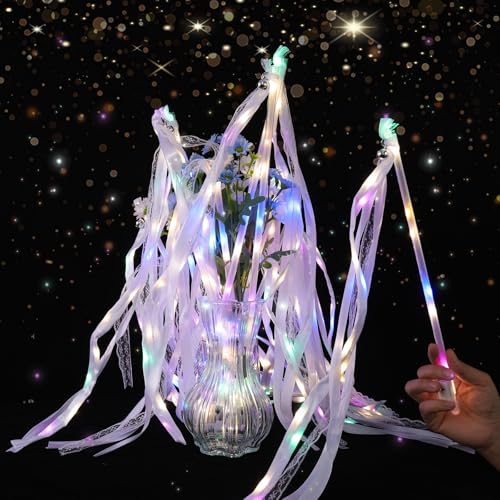 Light up Wedding Wands with Ribbons & Bells Y652