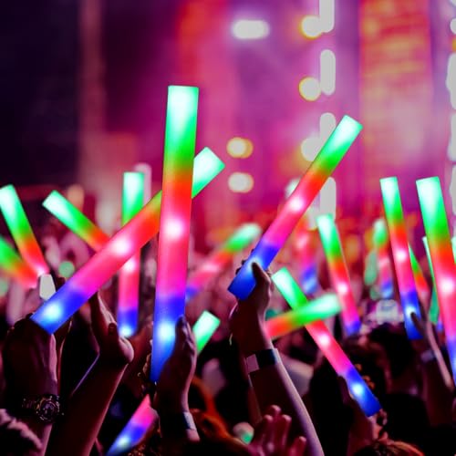 48 Pcs Foam Glow Sticks with 3 Modes G707712