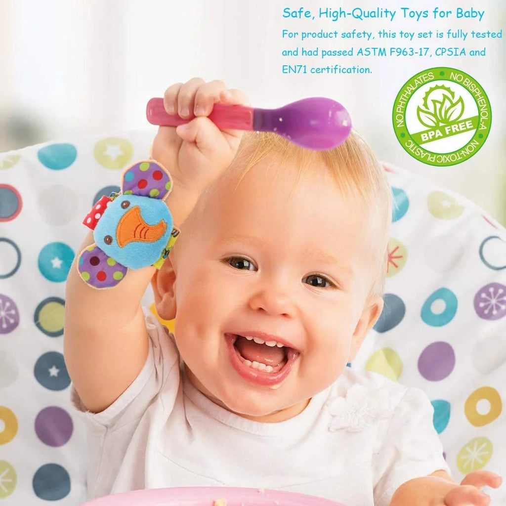 6 Pcs Baby Soft Rattle and Socks Toys Set N8848