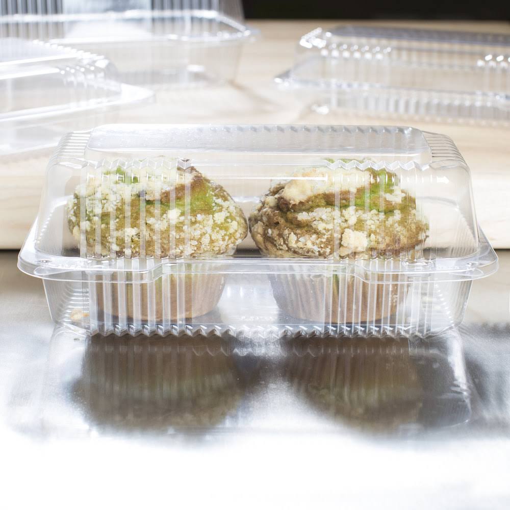 Clear Hinged Lid Containers, 250/Carton D96739