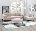 5pc Modular Sofa Set with Armless Chair Corner Wedge Ottoman J4902