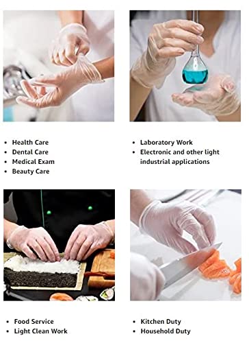 Clear Vinyl Exam Gloves, Extra-Large, Pack of 1000 F84984