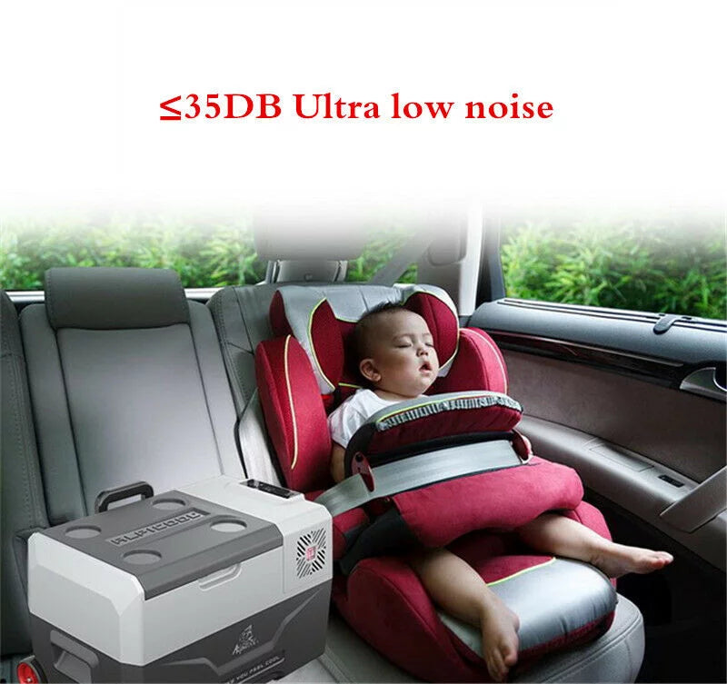 50L Portable Car Refrigerator 52 Quart Compact RV Fridge Mini Electric Freezer 12/24V DC & 110-240V AC Vehicle Truck Boat Cooler D502496