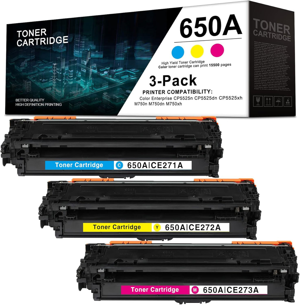 3 Pack Remanufactured Toner Cartridge Replacement O4604