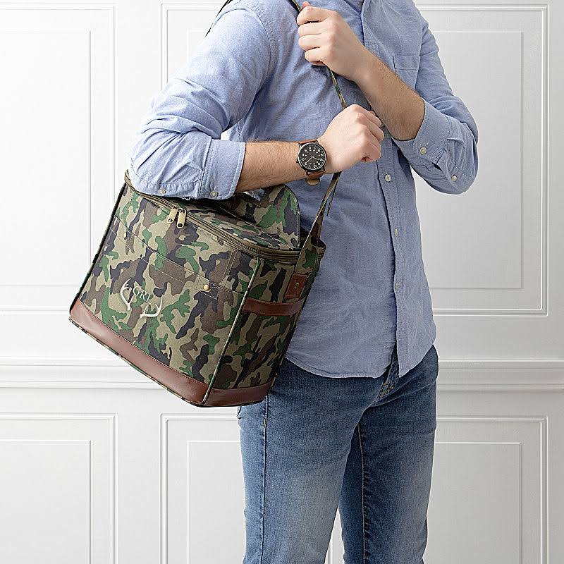Green 12 Pack Camo Cooler D22929