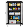 Lockable Metal Garage Storage Cabinet with Wheels F445