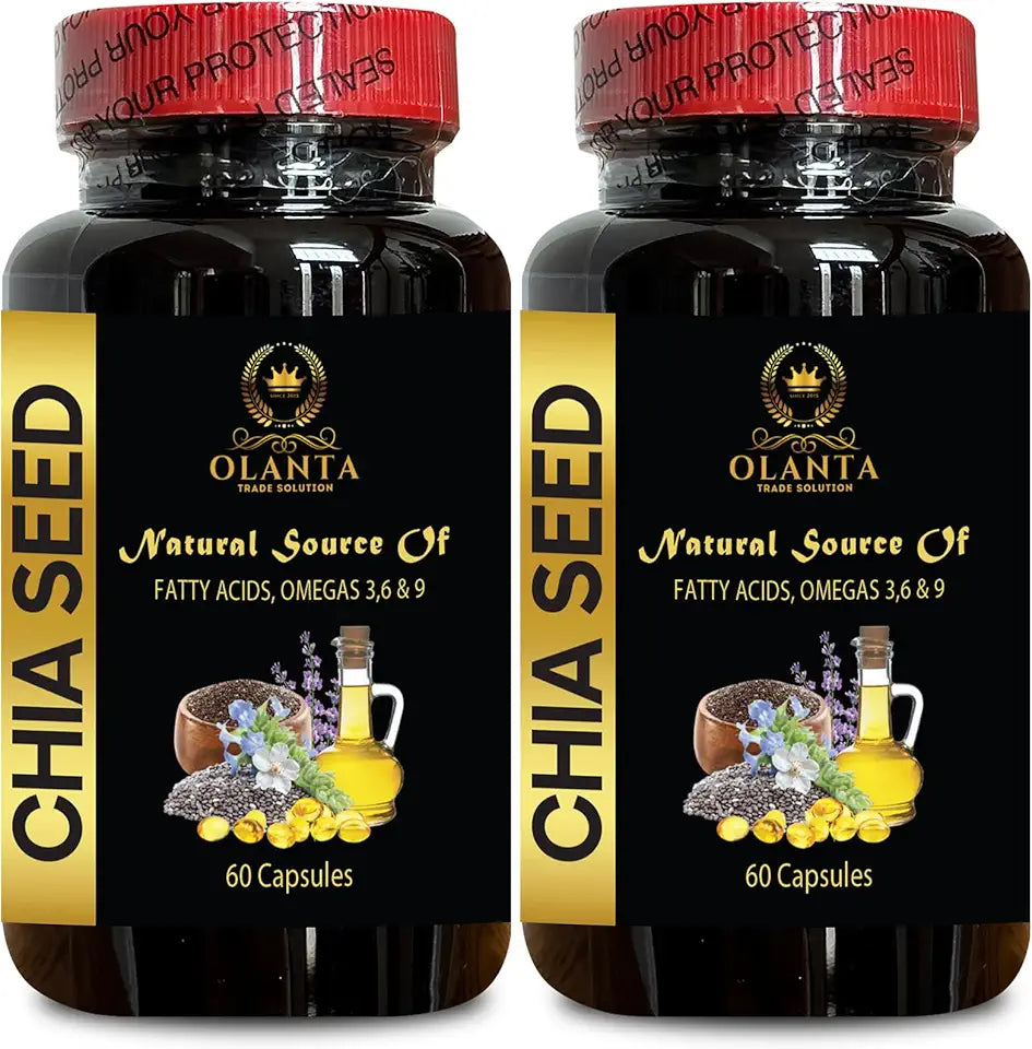 Organic Chia Seed Fiber Capsules 120 Capsules D421