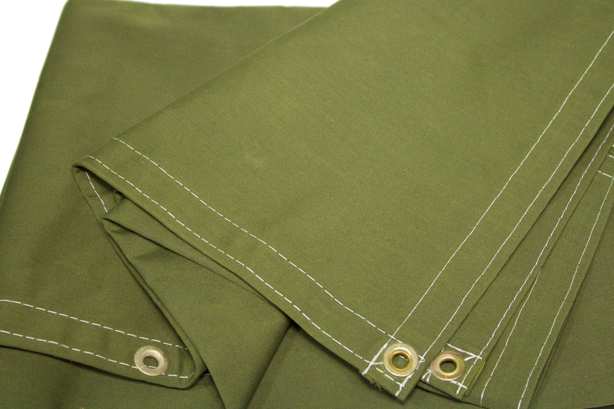 Green Polyester Canvas Tarp H235