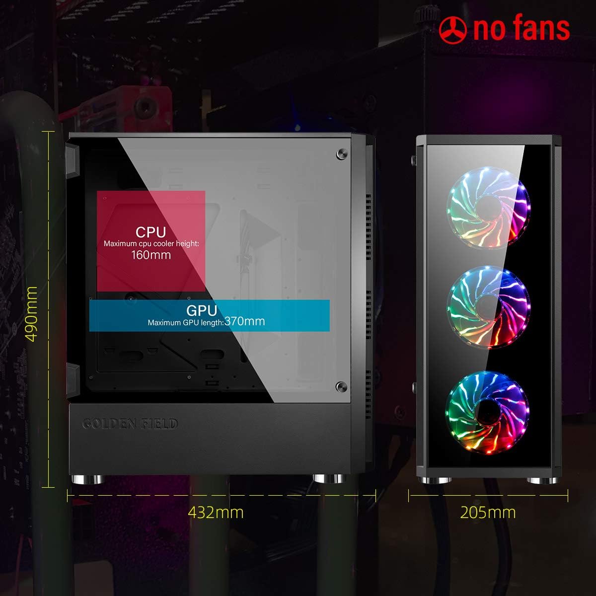 ATX Gaming PC Case with Side Window E671265