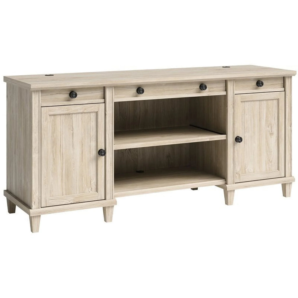 3-Piece Credenza Desk Hutch and Lateral File Cabinet L77331