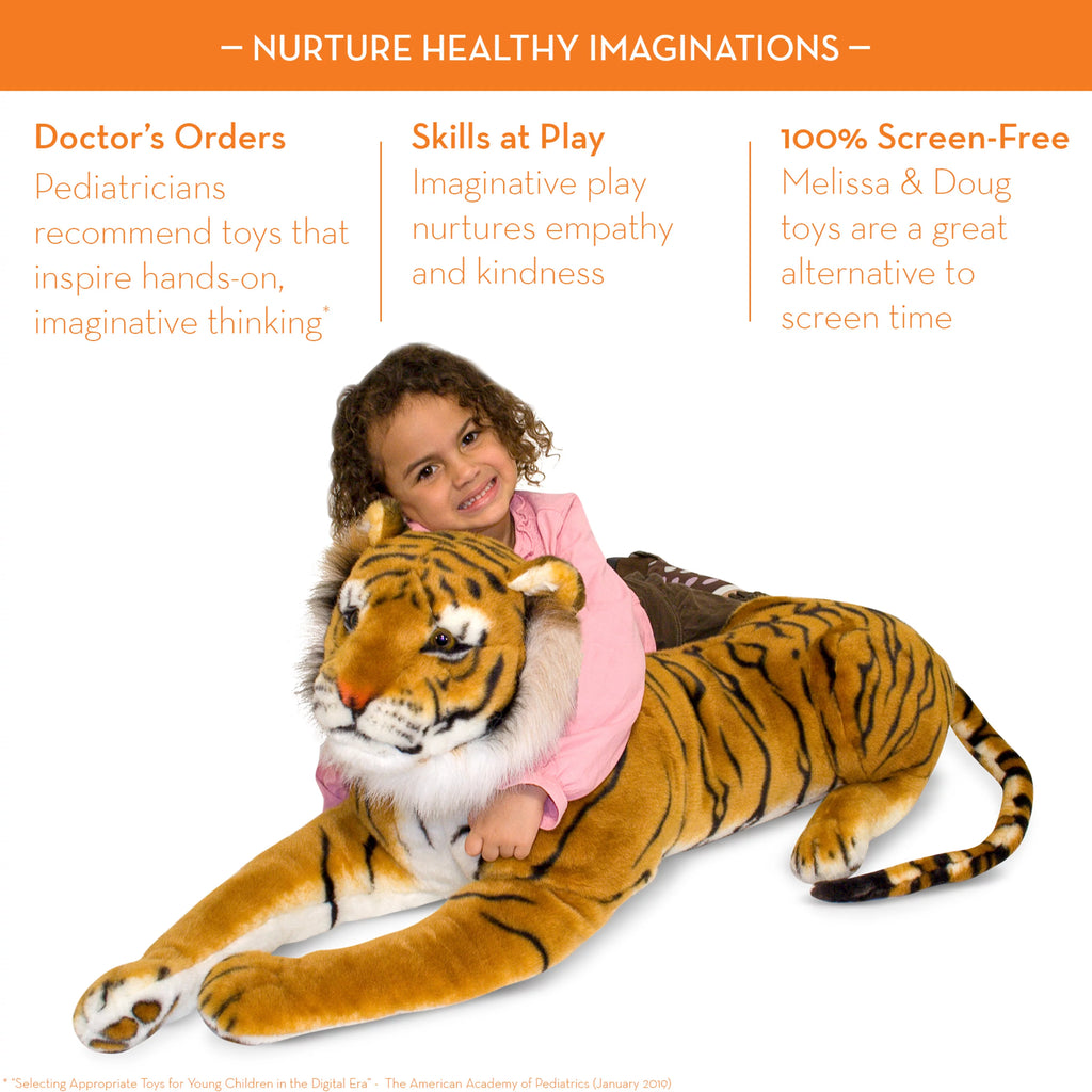 Giant Tiger Stuffed Animal Over 5 Feet Long C9240