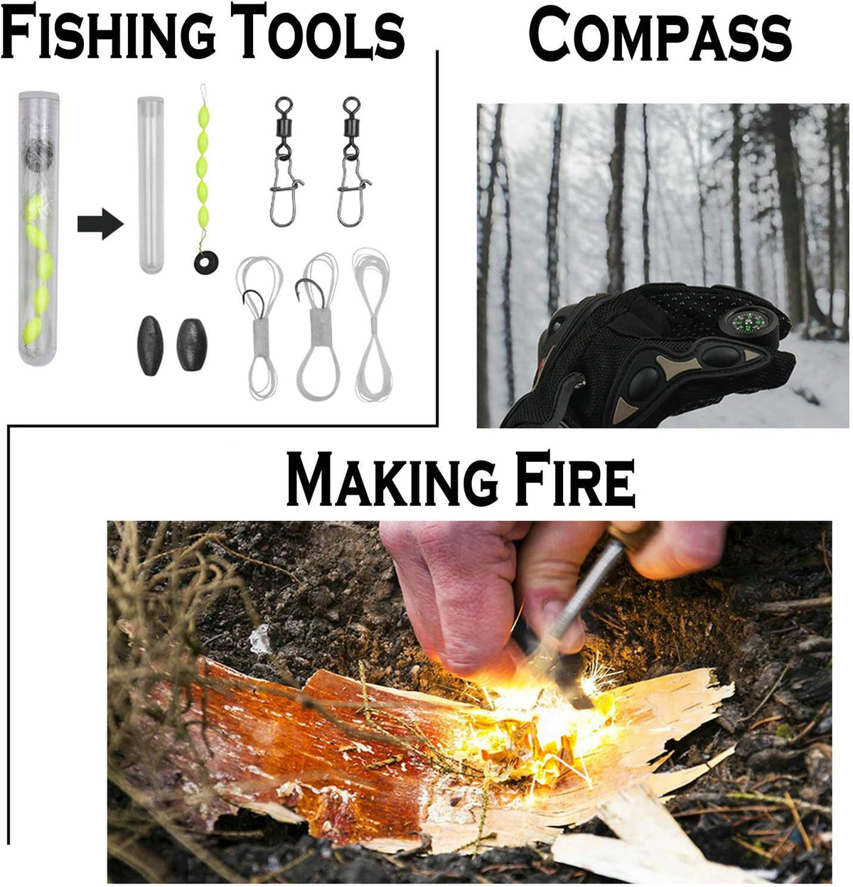 Survival Off-Roading Tool Kit Folding Shovel Camping Axe Multitool Pickaxe with Carrying Bag Black Q735530
