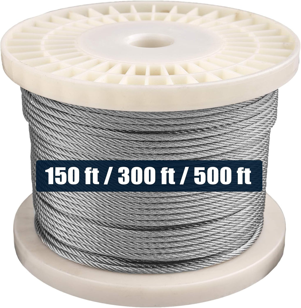 1/8 316 Stainless Steel Wire Rope Aircraft Cable 500 Feet 7x7 X138595