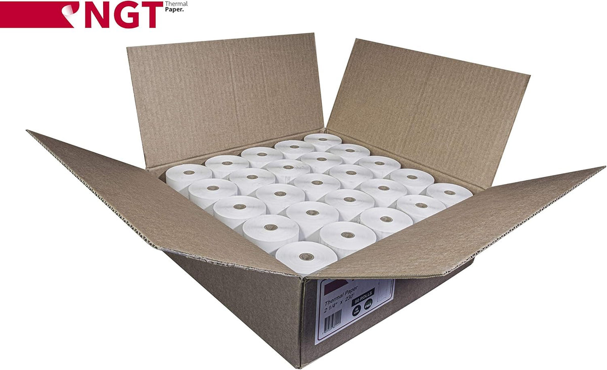 50 pcs 2 ¼ inch x 230 ft Thermal Paper Rolls Y9196